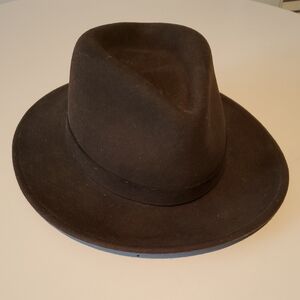Classic Brown Fedora Hat